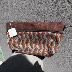 Maruca Design Zip Pouch — Fish Tapestry Clutch Bag